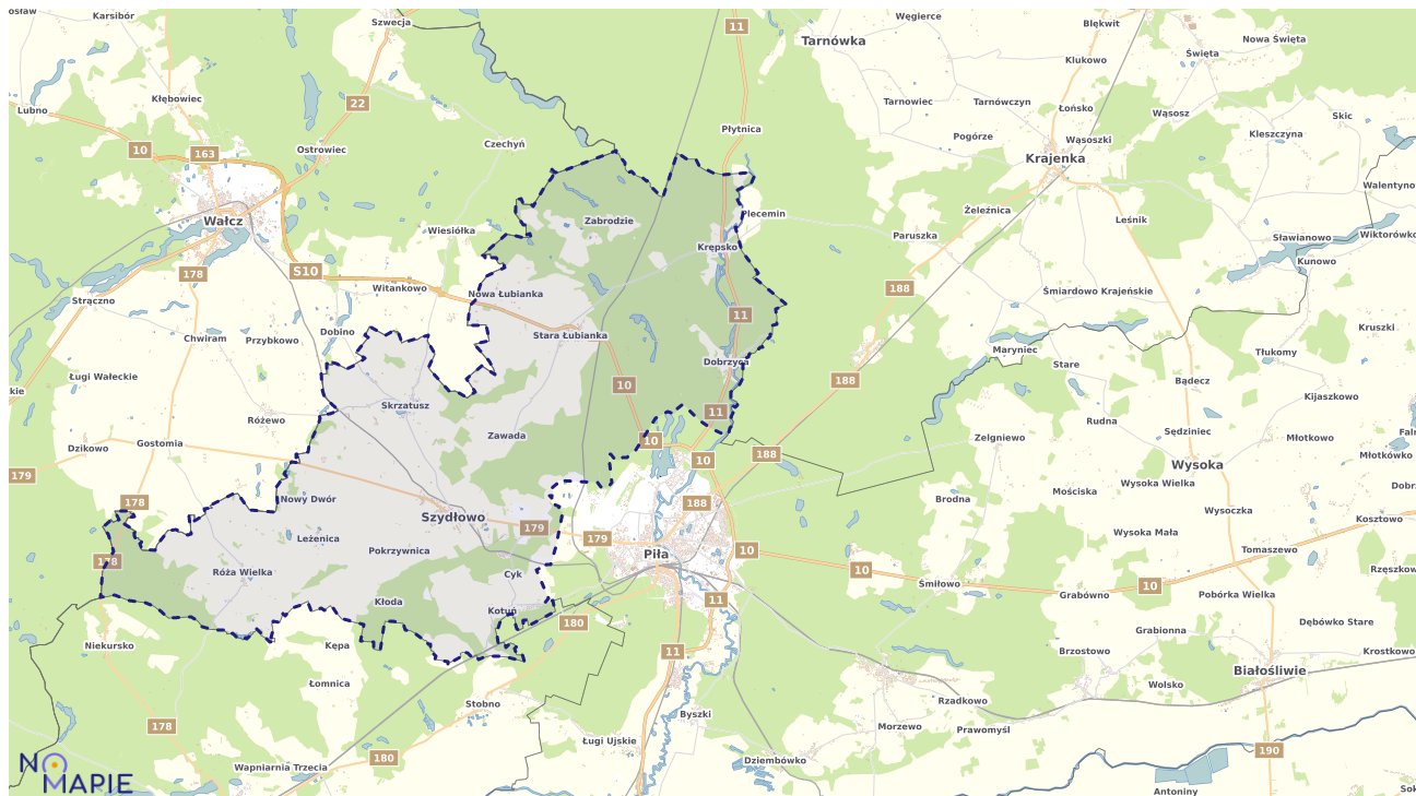 Mapa Geoportal Szydłowo